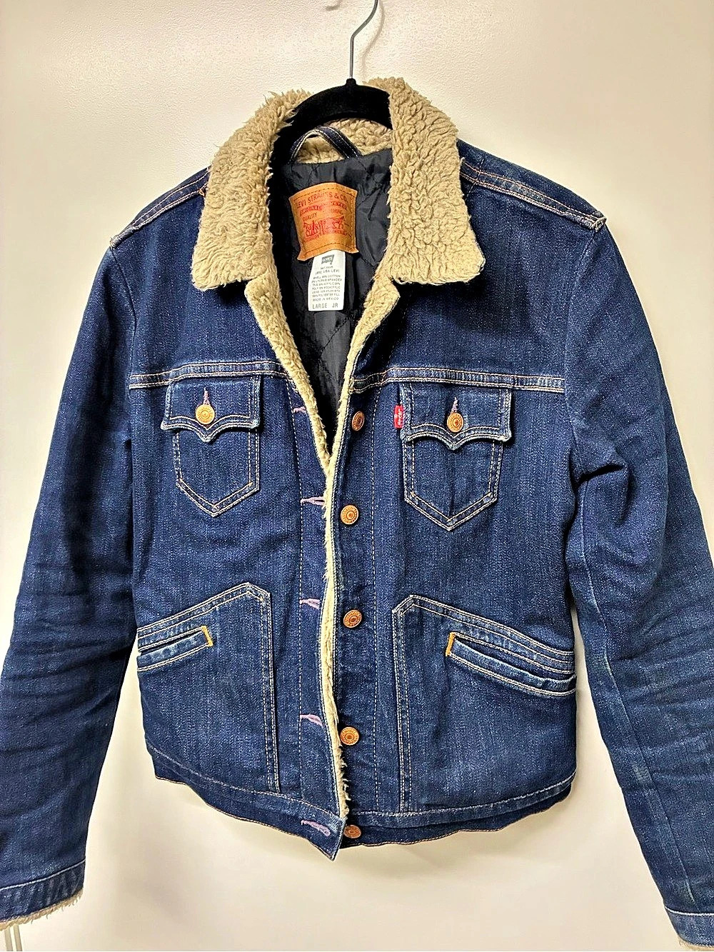 Levi's Sherpa-Lined Denim Jacket Size Junior L
